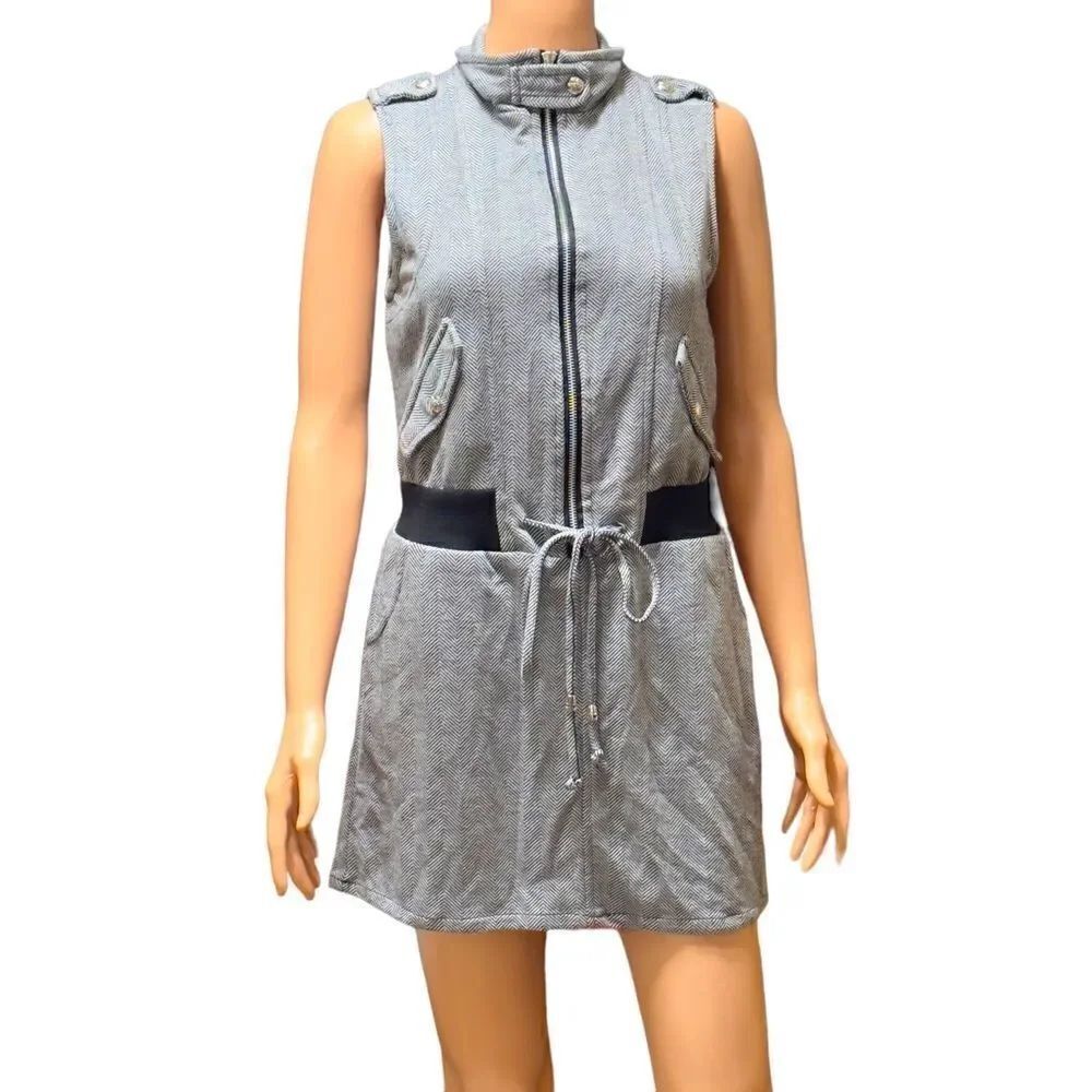 POETRY HIGH NECK DRAWSTRING DRESS Size M